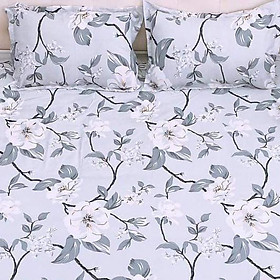 Mua Combo 2 vỏ gối nằm poly 45x65cm họa tiết hoa bạc