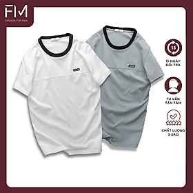 Áo thun cổ tròn nam FM PACK M&M, chất cotton cao cấp - FORMEN SHOP - FMPS230