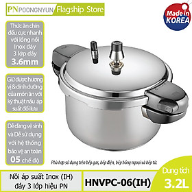 Nồi áp suất Inox hiệu PoongNyun HNVPC-06(IH) - Hàng chính hãng