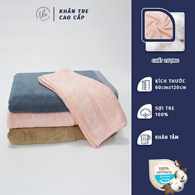Mua Khăn Tắm Sợi Tre VieCotton Loại Dày 60x120 Siêu Óng Siêu Mềm Kháng Khuẩn An Toàn Chất Lượng Cao