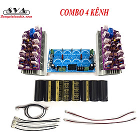 Mua COMBO 4 KÊNH (CÔNG SUẤT 12 SÒ 2 KÊNH) + MẠCH NGUỒN 8 TỤ ĐA NĂNG