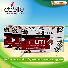 Giảm nhanh đái buốt, đái dắt, khó tiểu- viêm đường tiết niệu Fouti- Hộp 30 viên.