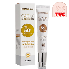 Kem Chống Nắng Cao Ly Nâng Tone Dưỡng Ẩm Spf 50+++