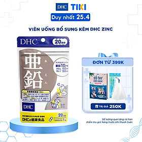 Hình ảnh Viên uống Bổ Sung Kẽm DHC ZinC Nhật Bản