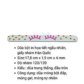 Dũa Móng Tay In Họa Tiết Cực Xinh Độ Nhám 120- Dũa Móng Nail Loại Dày
