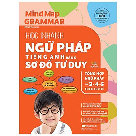 Sách Mindmap Grammar - Học Nhanh Ngữ Pháp Tiếng Anh Bằng Sơ Đồ Tư Duy (Tổng Hợp Ngữ Pháp Lớp 3-4-5 Theo Chủ Đề)