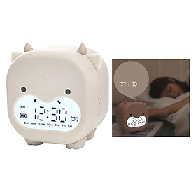 Kids Alarm Clock Voice Control Wake Up Digital Clock Sleep Trainer