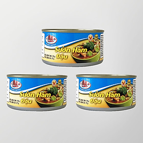 COMBO 3 Sườn heo hầm đậu - 175g - Đồ hộp Hạ Long