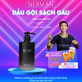 Dầu gội sạch gàu cho nam giới Nerman Black Tone hương nước hoa Pháp 350g