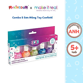 Đồ Chơi Combo 5 Sơn Móng Tay Confetti MAKE IT REAL 20260701/10012MIR