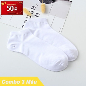 Vớ Tất Nữ Cổ Ngắn Vải Cotton Mềm Thoáng Êm Chân 3Fashion Shop
