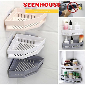 Mua Kệ Nhựa Dán Góc Tường TAM GIÁC Đựng Đồ Tiện Dụng