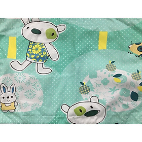 Áo gối nằm cho bé Hometex có bèo cotton in hoa