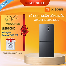 Mua  Chỉ Giao Ngoài  - Tủ Lạnh Xiaomi Mijia 430L – Siêu Tiết Kiệm Điện Có Ngăn Đông Mềm Kháng Khuẩn 99.99%  Kết Nối App Xiaomi Thông Minh - Hàng Nhập Khẩu