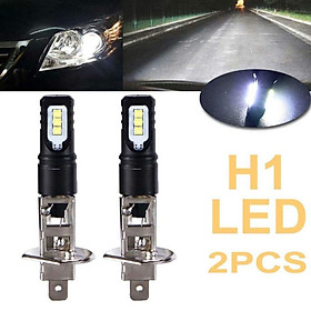2-Pack LED Fog Lamp Bulbs H1 H3 1200LM Daytime Running Lights Fit for Car Lighting Components