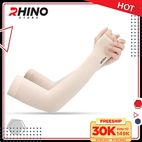 Găng tay xỏ ngón chống nắng Rhino S101, tất tay nam nữ, chống tia UV, chống bụi, Hàng chính hãng