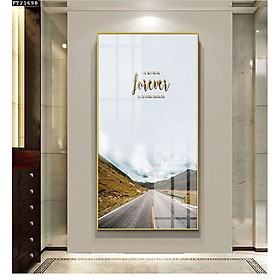 Mua Tranh Canvas Hiện Đại Giá Rẻ - Tranh Phong Cảnh Con Đường Xuyên Rừng Đẹp