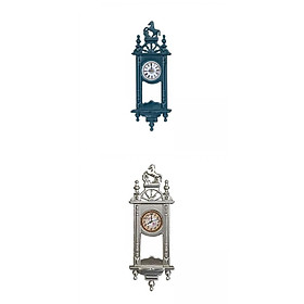1/12 Dollhouse Miniature Wall Clock Mini Pendulum for Room Accessories