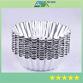 Mua Khuôn Tart Trứng Nhôm Tròn Vân Hoa Đường kính 7 Cm Chất Lượng Cao - TARTMINI