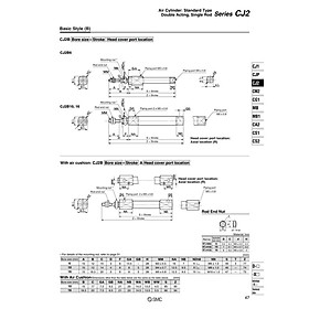 Mua Xylanh SMC CDJ2B16-10-B  16-15  16-20 .....16-200