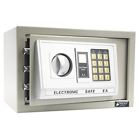 Mua Két sắt điện tử mini - Khóa 3 răng - màu kem - 20EA - 25EA