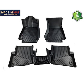 Thảm lót sàn xe Audi A6 2012 -2018 Nhãn hiệu Macsim chất liệu nhựa TPV cao cấp màu đen