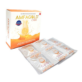 Viên sủi Amfagold C 1000 Bổ sung vitamin C 1000mg giúp tăng cường sức đề kháng cho cơ thể