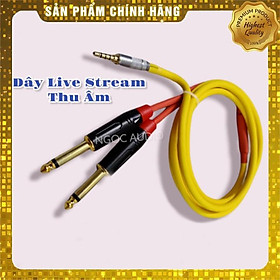Mua Dây Livestream Chế 6.5 ra 3.5 Chuyên Cho Soundcard Focusrite  Mixer F4  Amply  Vang Số Âm Thanh Cực Hay