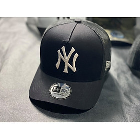 (Hàng VNXK) Nón kết, mũ lưỡi trai nam nữ cho MLB phối lưới vải kaki thời trang (Ảnh thật)