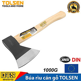 Mua Búa Rìu đa năng cán gỗ TOLSEN cứu hộ  làm vườn  chặt cây  bổ củi 1000G (1Kg) - Tiêu chuẩn xuất khẩu Châu Âu