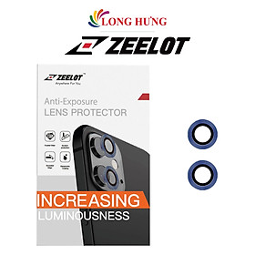 Dán Camera cường lực viền màu chống va đập Zeelot iPhone 11/12/12 Mini - Hàng chính hãng