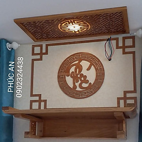 Mua Mẫu tủ thờ đơn giản giá rẻ hcm mã 4P88CV Size 88 x 48 trọn bộ đầy đủ y như trong hình