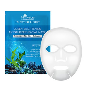 Mặt nạ dưỡng da Queen Brightening Moisturizing Facial Mask I'M NATURE 120ml (6miếng/hộp)