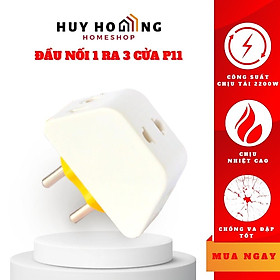 Đầu chia ổ cắm 1 ra 3 cửa p11 sopoka - hàng chính hãng