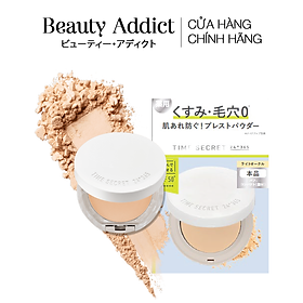 Phấn Phủ Chống Nắng, Bột Khoáng Nhật Bản, Kiềm Dầu, Dưỡng Ẩm Time Secret Mineral Pressed Powder R