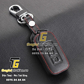 Bao da 3D bảo vệ chìa khóa xe Mitsubishi Attrage, Mitsubishi Xpander, Mitsubishi Outlander kèm móc đeo Inox