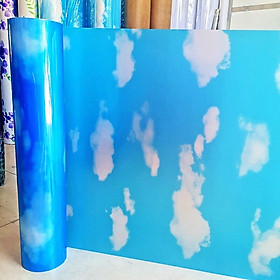 Mua Combo 5m Decal Giấy Dán Kính MÂY XANH Khổ 45cm Có Sẵn Keo Tiện Lợi