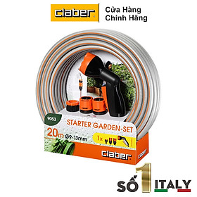 Bộ Vòi Tưới Cây Đa Năng 20m Claber Starter Garden Set 9053 kèm vòi phun 4 chế độ