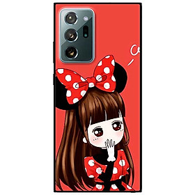 Ốp lưng dành cho Samsung Galaxy Note 20 Ultra mẫu Cô Gái Đầm Chấm Bi