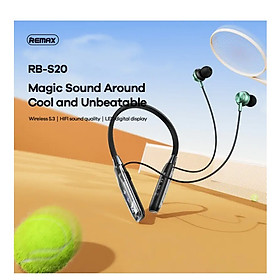 Mua Tai nghe bluetooth thể thao Remax RB-S20 V5.3  Pin dùng 80H  Hỗ trợ thẻ nhớ - Hàng Chính Hãng