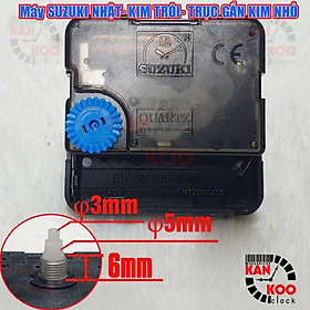 Mua Máy Đồng Hồ Treo Tường Kim Trôi Xịn Suzuki  Bánh Xe Xanh (Trục Nhỏ 3mm/5mm) – Chạy Giờ Chính Xác  Bền Bỉ