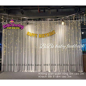 Mua Rèm thun may sẵn trang trí sinh nhật  tiệc cưới  backdrop