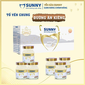 [Hộp 6] Yến sào ăn kiêng - Yến Sào Khánh Hòa chưng sẳn - 25% Yến thô - 70ml/hũ - Yến sào SUNNY