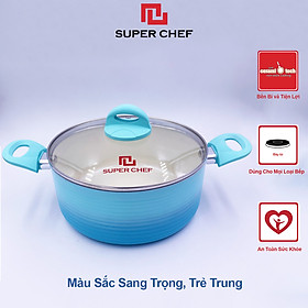 Mua Nồi Chống Dính Ceramic Đáy Từ Cao Cấp Chef Blue Thiết Kế Mới  An Toàn Sức Khỏe  Siêu Bền Bỉ Không Bong Tróc  Hạn Chế Trầy Xước ( 20- 24cm)