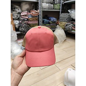 Nón Kết/Mũ Lưỡi Trai Phối Lưới Unisex Non0605 Hồng, Kết Cấu Đơn Giản, Màu Sắc Đa Dạng, Kiểu Dáng Năng Động Trẻ Trung.