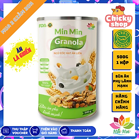 Ngũ cốc hạt ăn liền Granola Min Min, ngũ cốc dinh dưỡng dạng hạt ăn liền