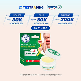 Son dưỡng môi dạng sáp chuyên biệt dành cho môi khô, nứt nẻ Mentholatum Medi Lip Balm 7g