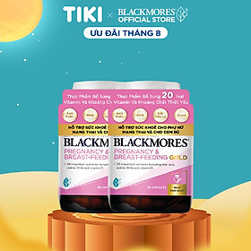Combo 2 Lọ Vitamin Tổng Hợp Cho Bà Bầu Và Mẹ Cho Con Bú Blackmores Pregnancy & Breast-Feeding Gold 60 Viên/Lọ