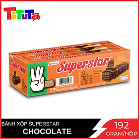 Bánh Xốp Socola Super star 12 x18g