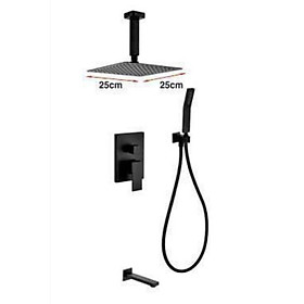 Mua Sen tắm âm tường đen(đài sen 250x250mm)xịn